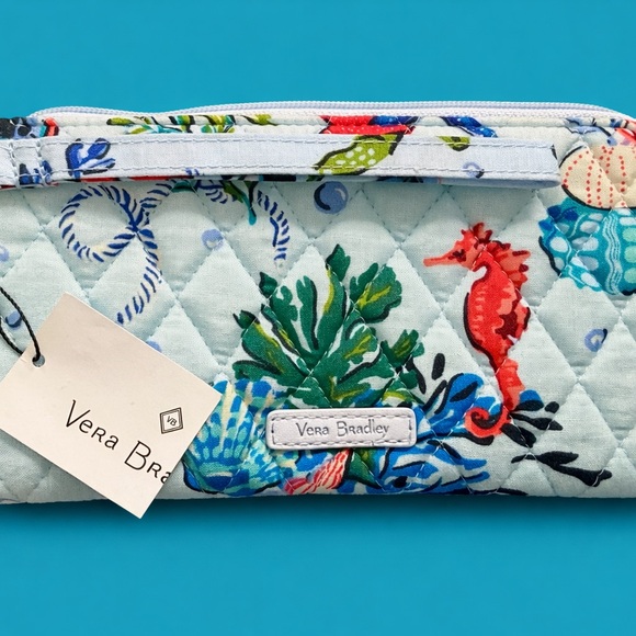 Vera Bradley Handbags - Vera Bradley Quilted Wallet with Sea Life Design